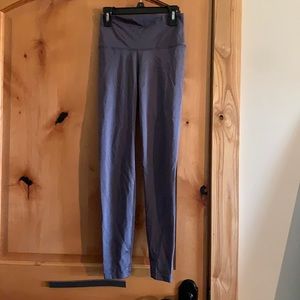 Purple silky leggings